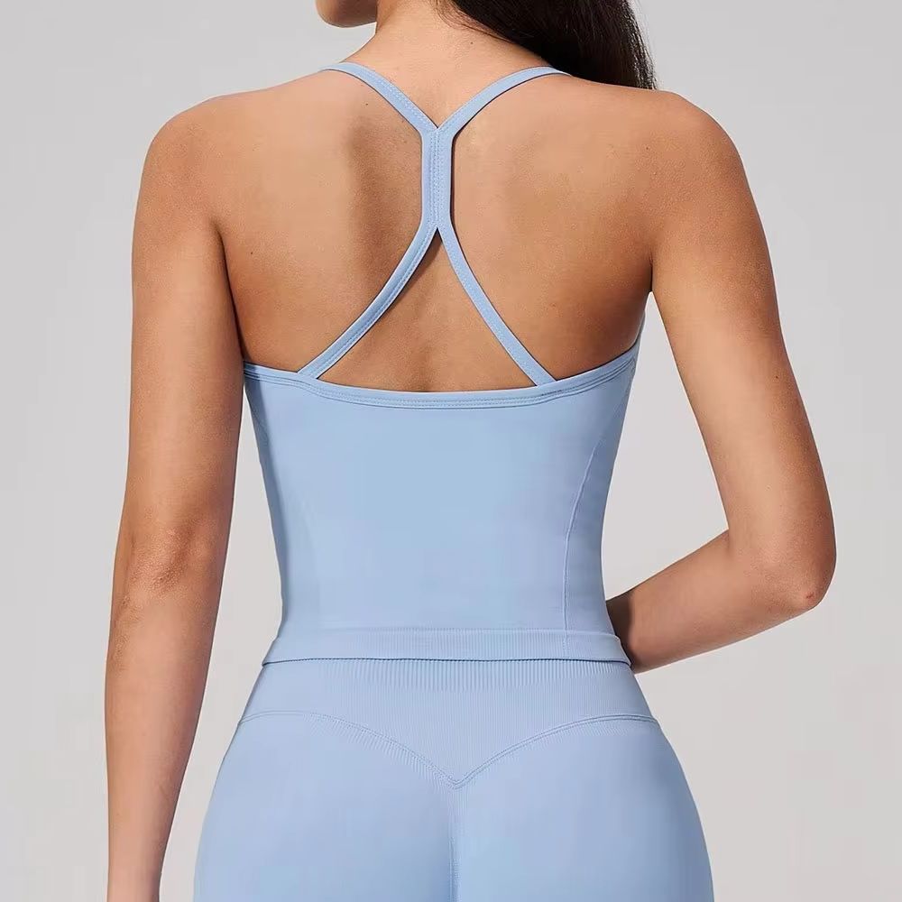 Sports Bra Racerback - Fitness Vest Seamless Women Gym Yoga