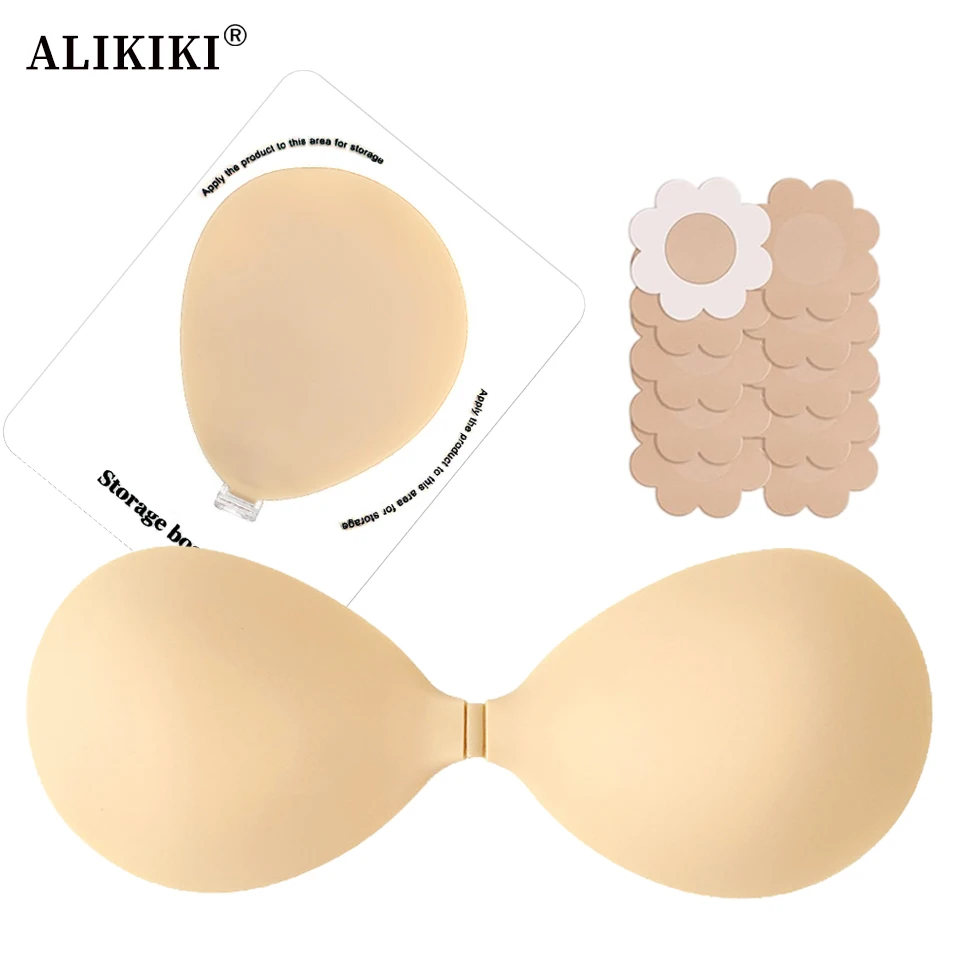 Push Up Bra Silicone - Strapless Push Up Sticky Bra Pasties