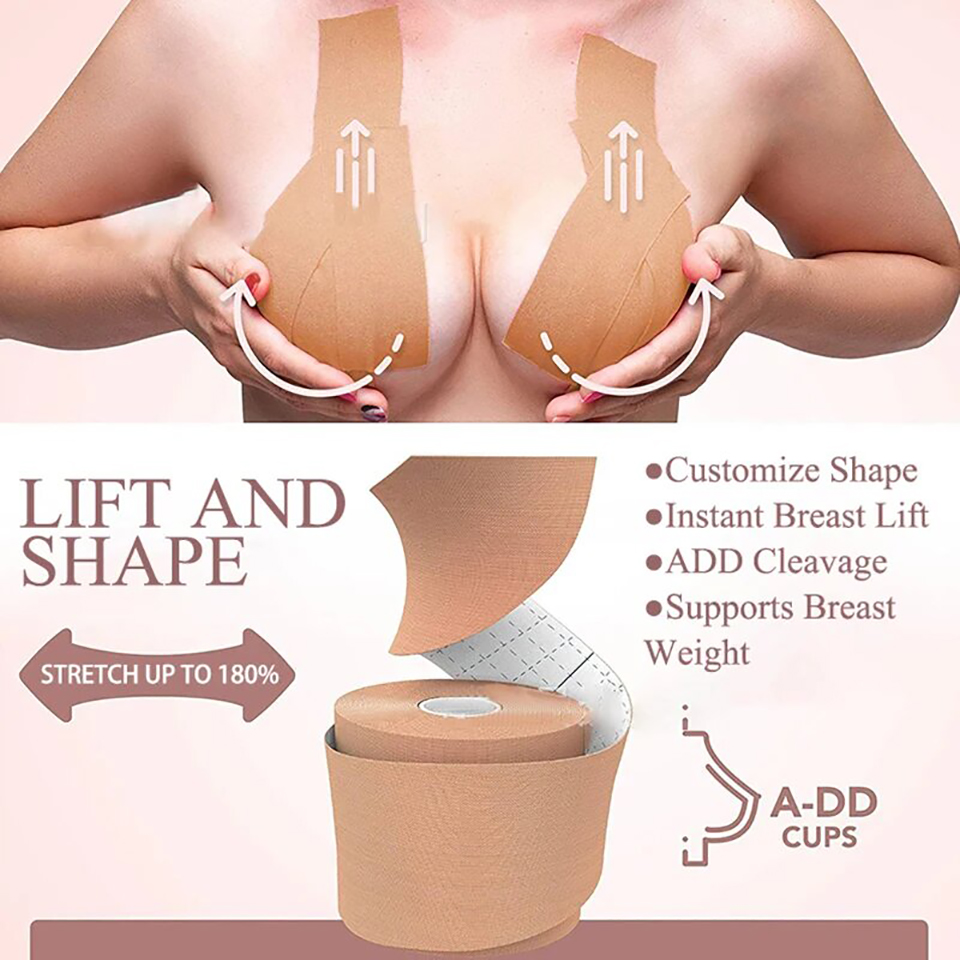 Invisible Breast Lift Tape Sil - Backless Bra Sticky 评论和价格