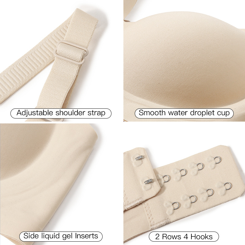 Women's Deep V Jelly Seamless  - Wirefree Bra Comfort 评论和价格