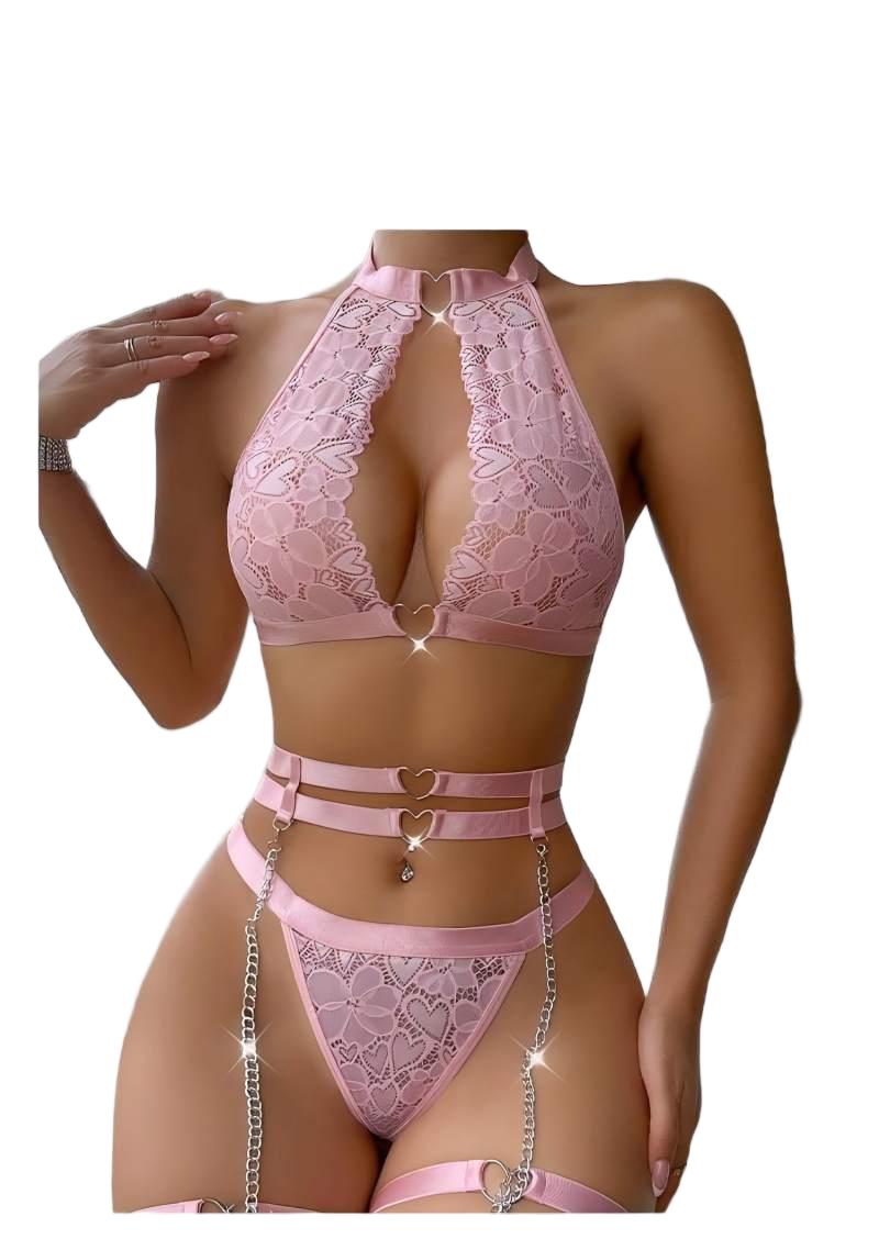 Sexy Lingerie Set Push Up Lace - Lace Bralette Set 评论和价格