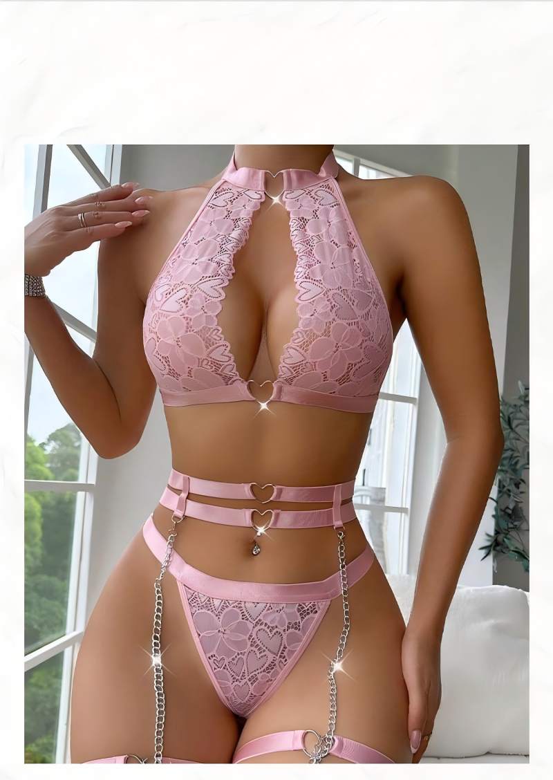 Sexy Lingerie Set Push Up Lace - Lace Bralette Set 评论和价格