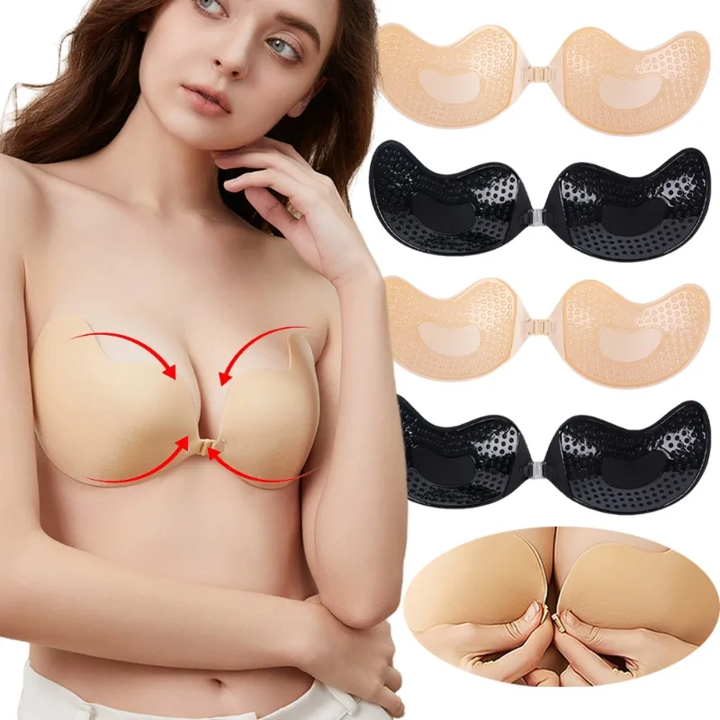 1/2Pc Invisible Push Up Bra Su - Push Up Bra Silicone 评论和价格