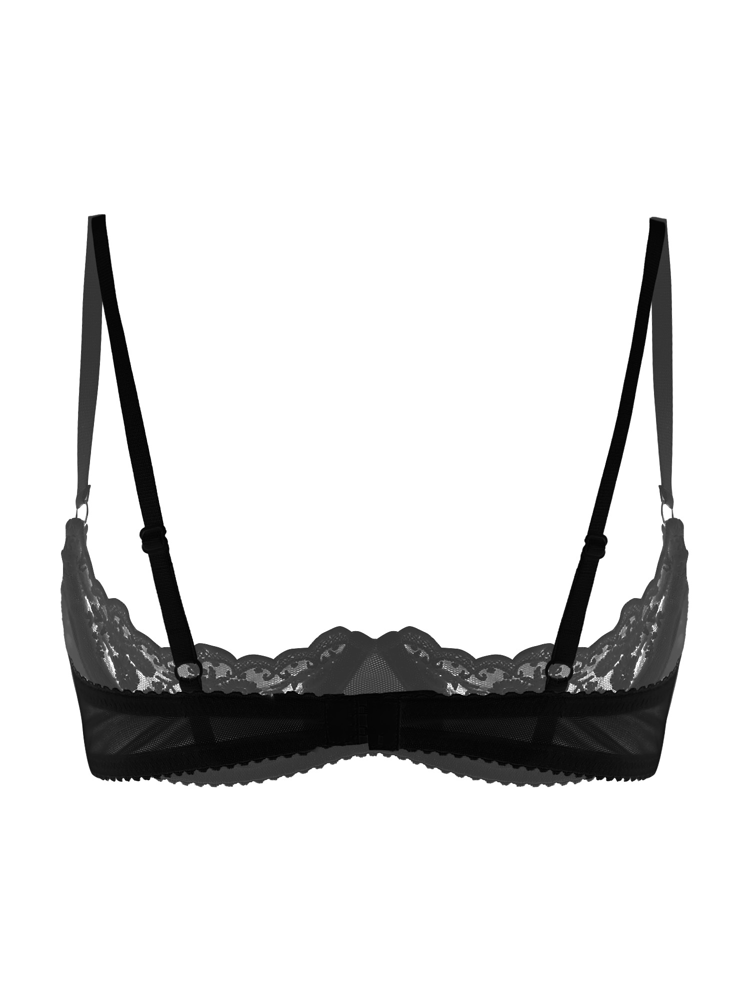 Women Sexy Open Cups Bra Sheer - Sheer Bra Lace 评论和价格
