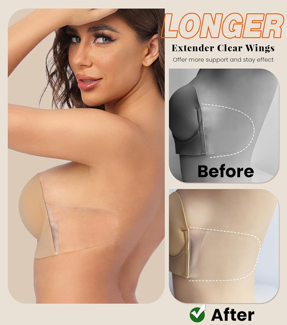 Sticky Bra Deep Plunge Straple - Backless Bra Sticky 评论和价格