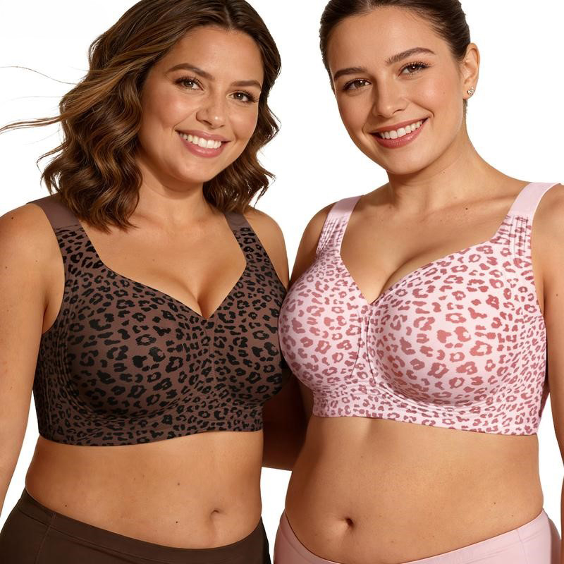 1Pcs Leopard Print Seamless Wi - T Shirt Bra Seamless 评论和价格