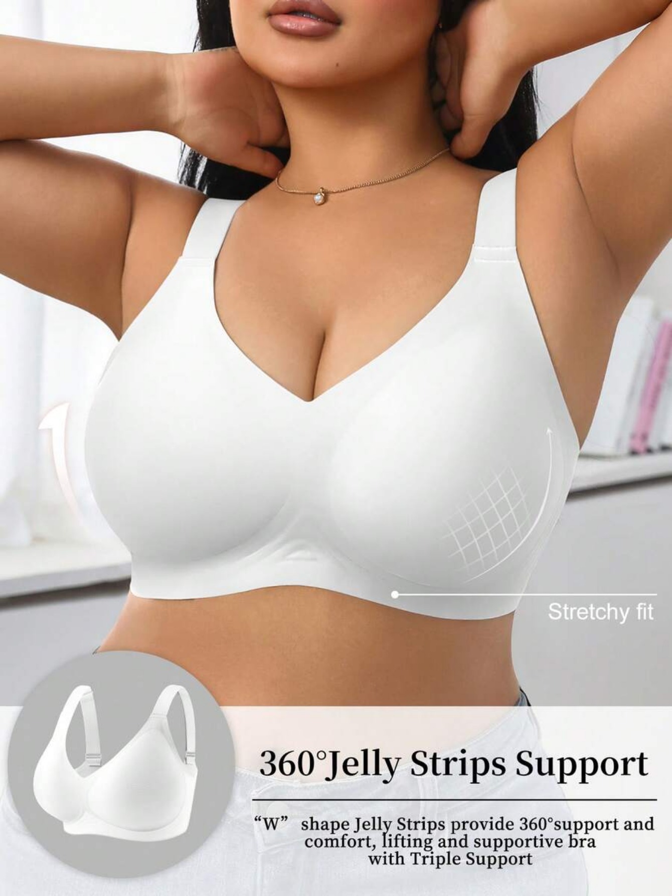 Women's High Support Sports Br - Wirefree Bra Comfort 评论和价格