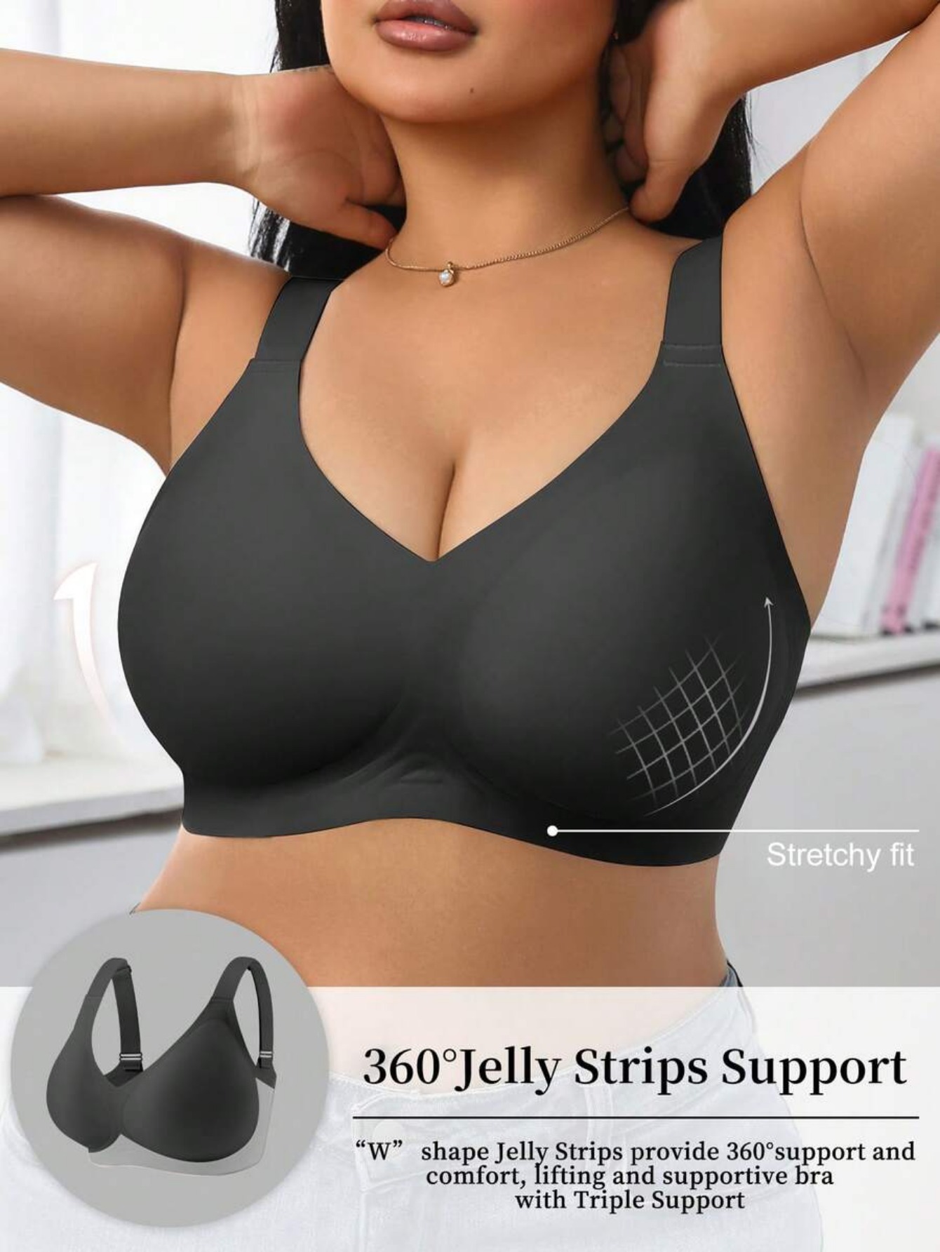 Women's High Support Sports Br - Wirefree Bra Comfort 评论和价格