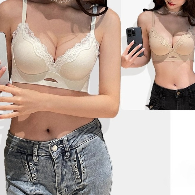 Elegant Matte Lace Bralette AB - T Shirt Bra Seamless 评论和价格