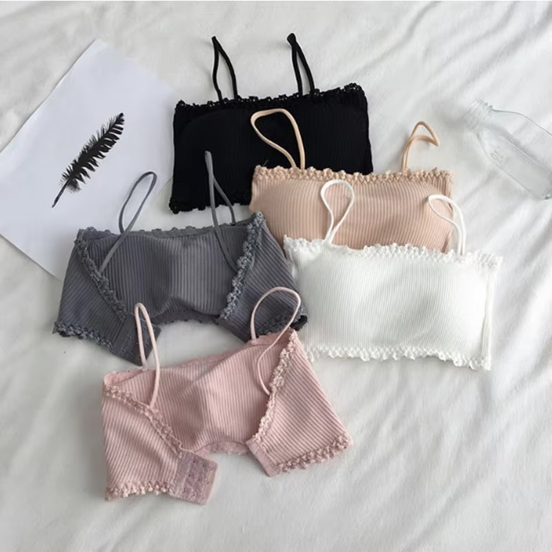 Women's Cotton Bra Female Tube - T Shirt Bra Seamless 评论和价格