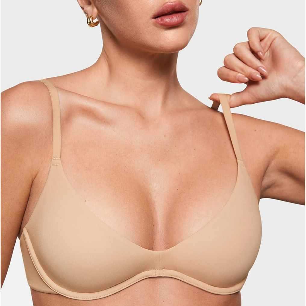 Women's Deep V Unpadded Seamle - Wirefree Bra Comfort 评论和价格