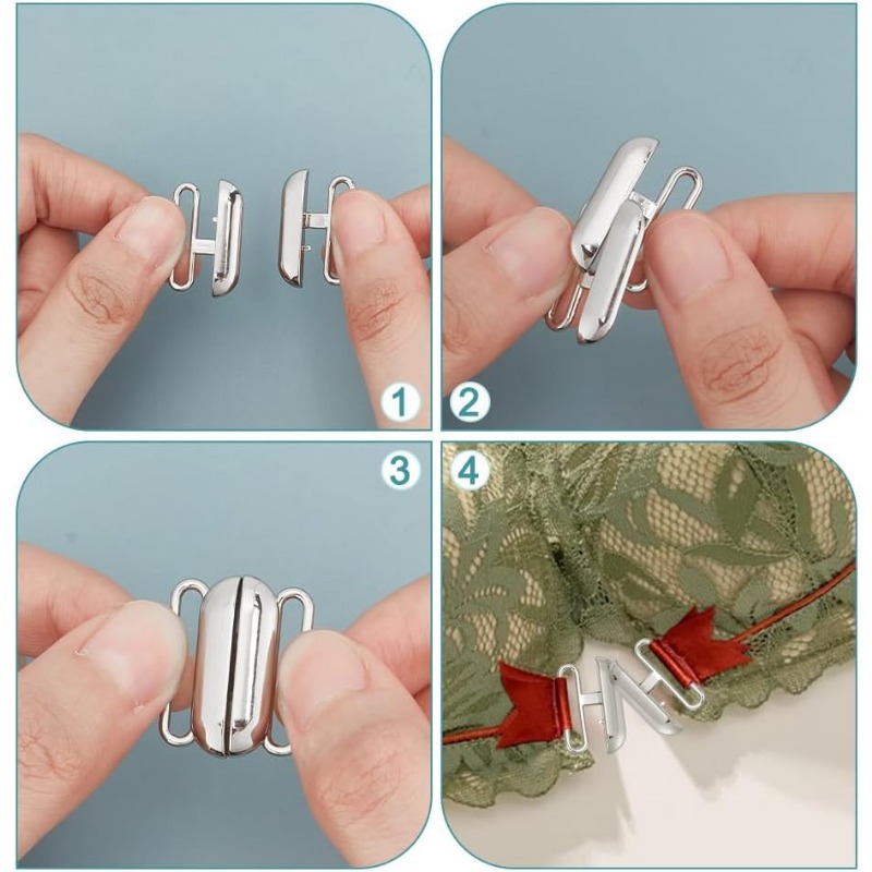 12 Sets 3 Colors Front Closing - Nursing Bra Clip 评论和价格