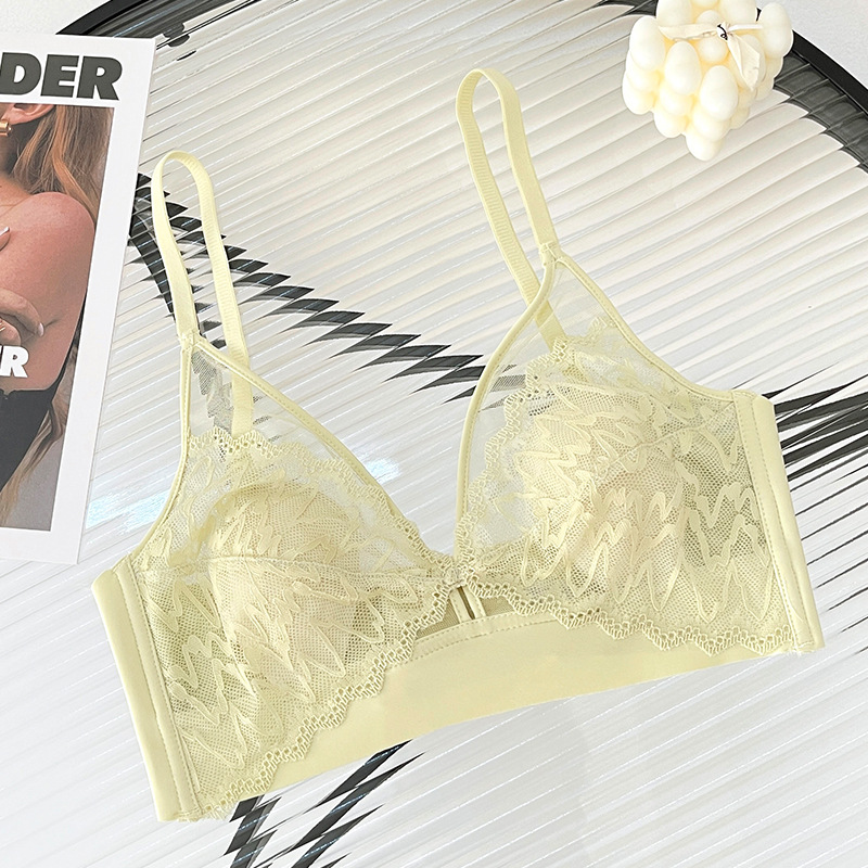 Sexy Lace Crop Top Deep V Back - T Shirt Bra Seamless 评论和价格