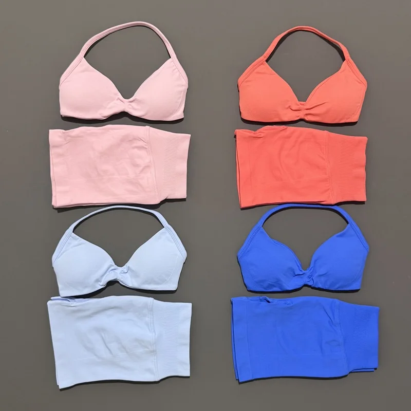 2 Pieces HISTELLO Sports Set S - Sports Bra Racerback 评论和价格