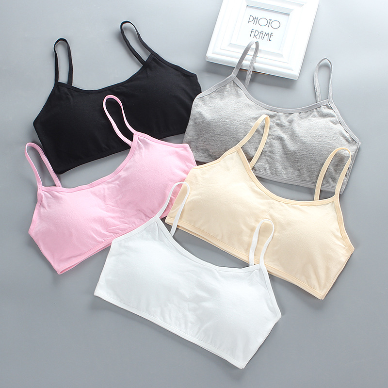 5pcs Teenage Girls Cotton Trai - Cotton Bra Everyday 评论和价格
