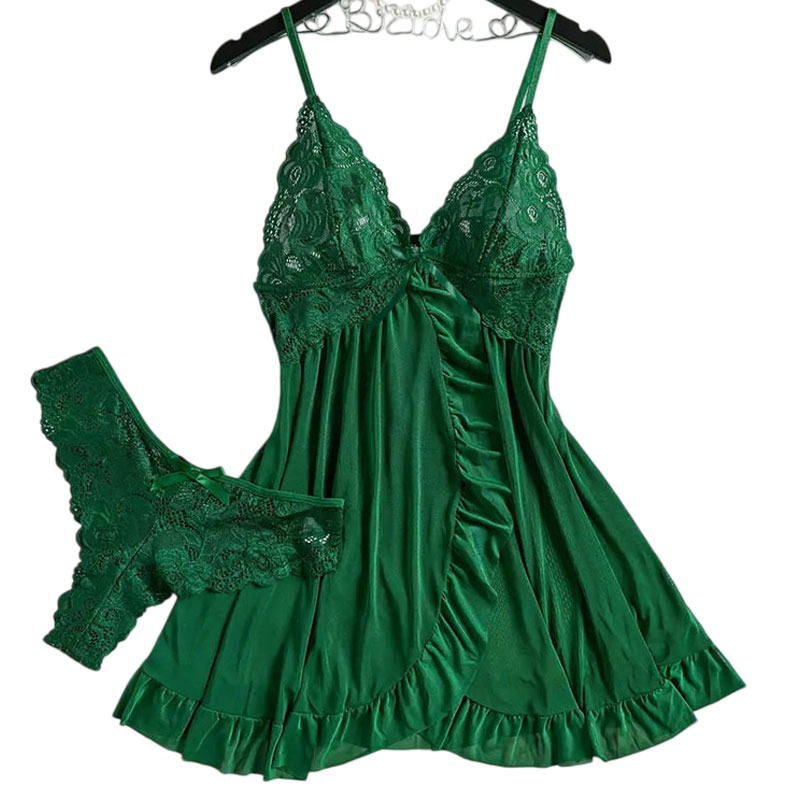 Soft Sheer Nighty Pajamas Hots - Sheer Mesh Bra 评论和价格