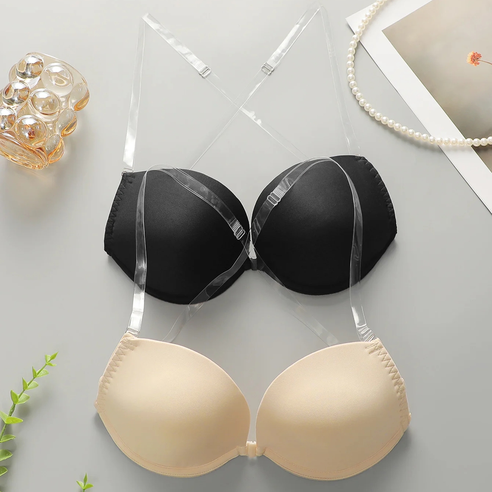 Backless Front Closure Push Up - Convertible Bra Multiway 评论和价格