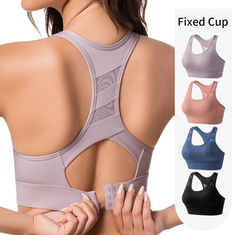 High Impact Fixed Cup Sports B - Sports Bra Racerback 评论和价格