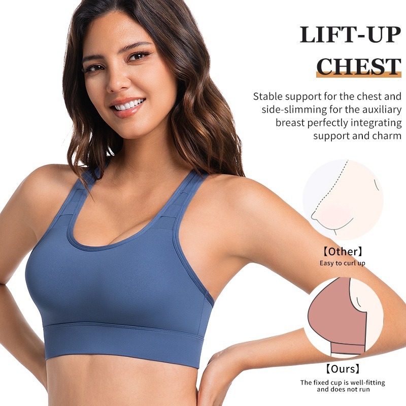 High Impact Fixed Cup Sports B - Sports Bra Racerback 评论和价格
