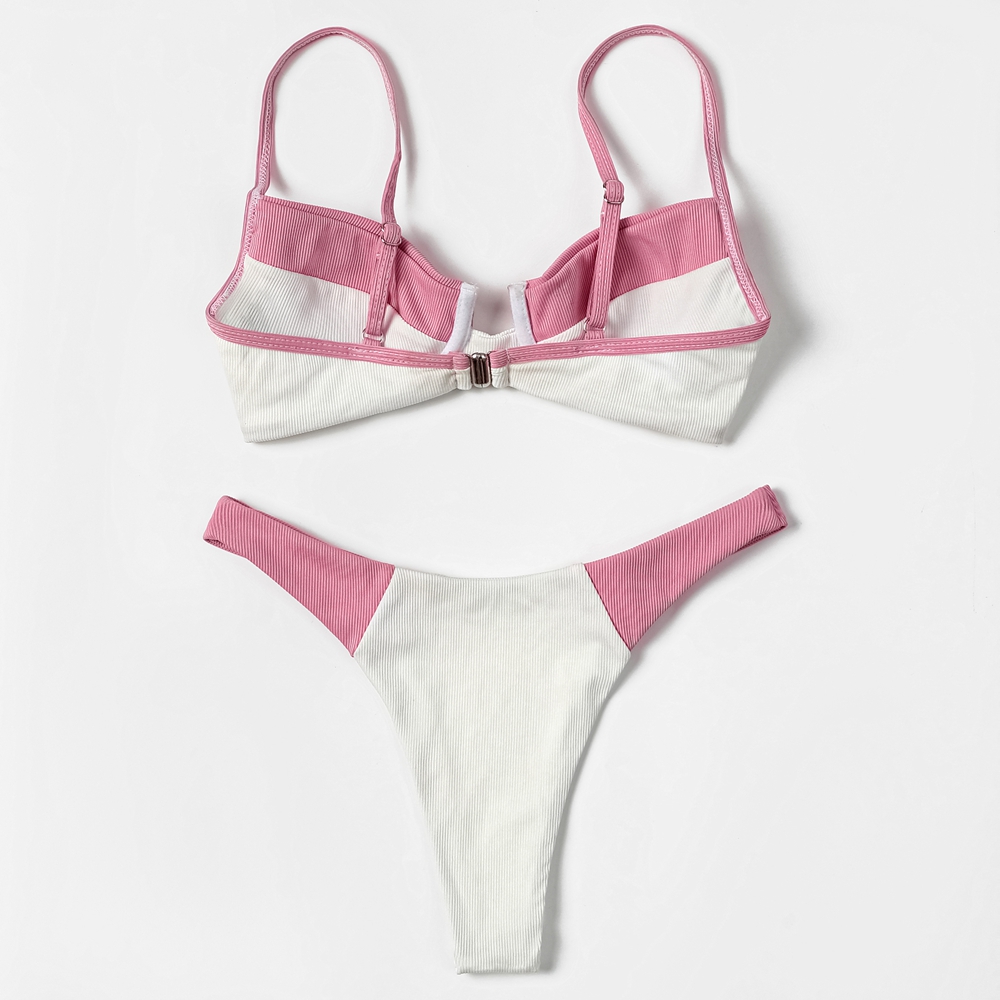 ZTVitality Ribbed Splicing Sex - Underwire Bra Padded 评论和价格