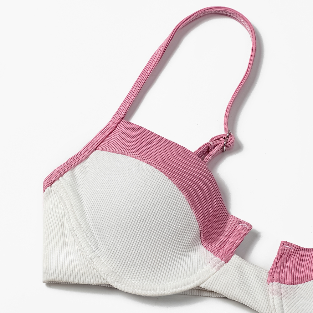 ZTVitality Ribbed Splicing Sex - Underwire Bra Padded 评论和价格