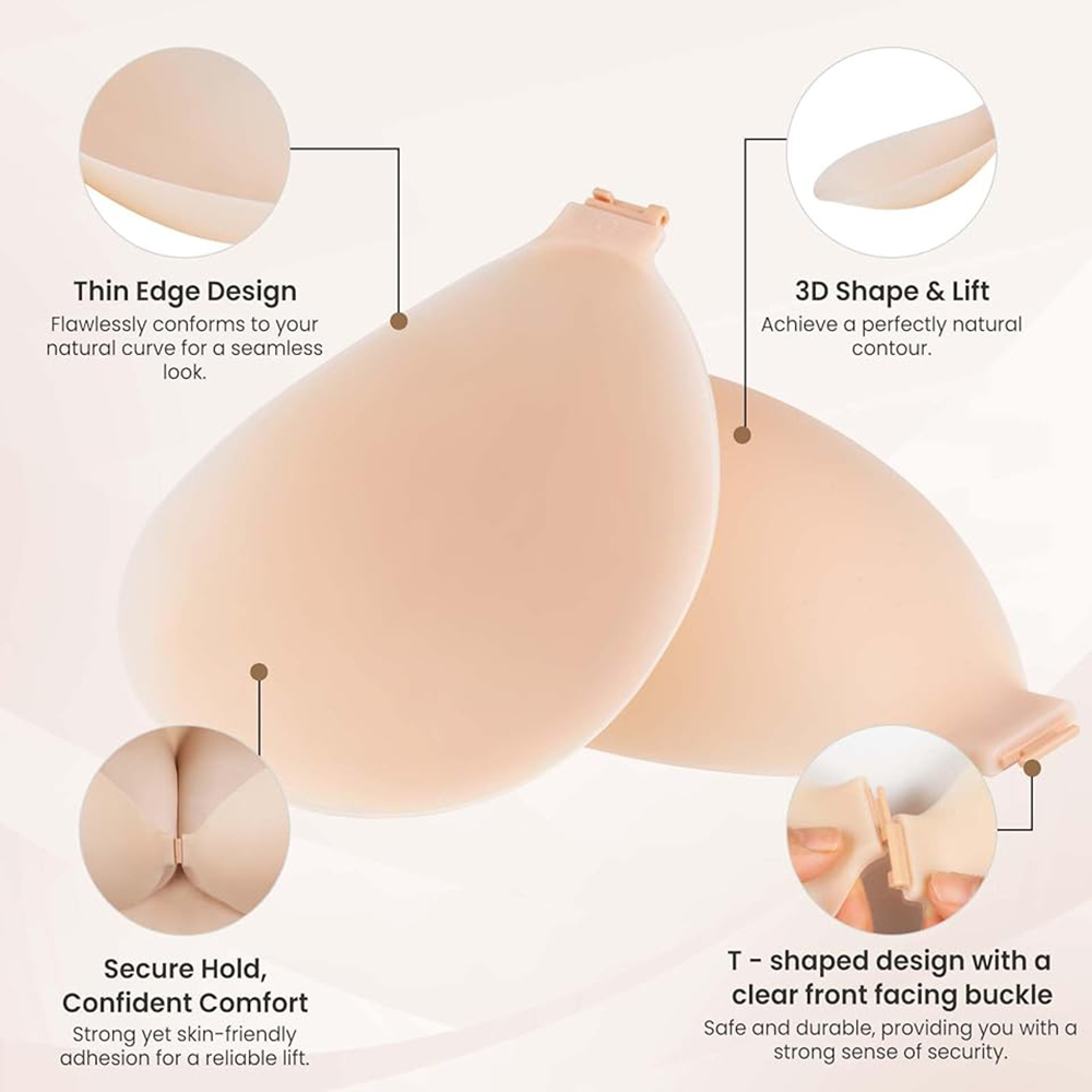 Strapless Push Up Sticky Bra P - Push Up Bra Silicone 评论和价格