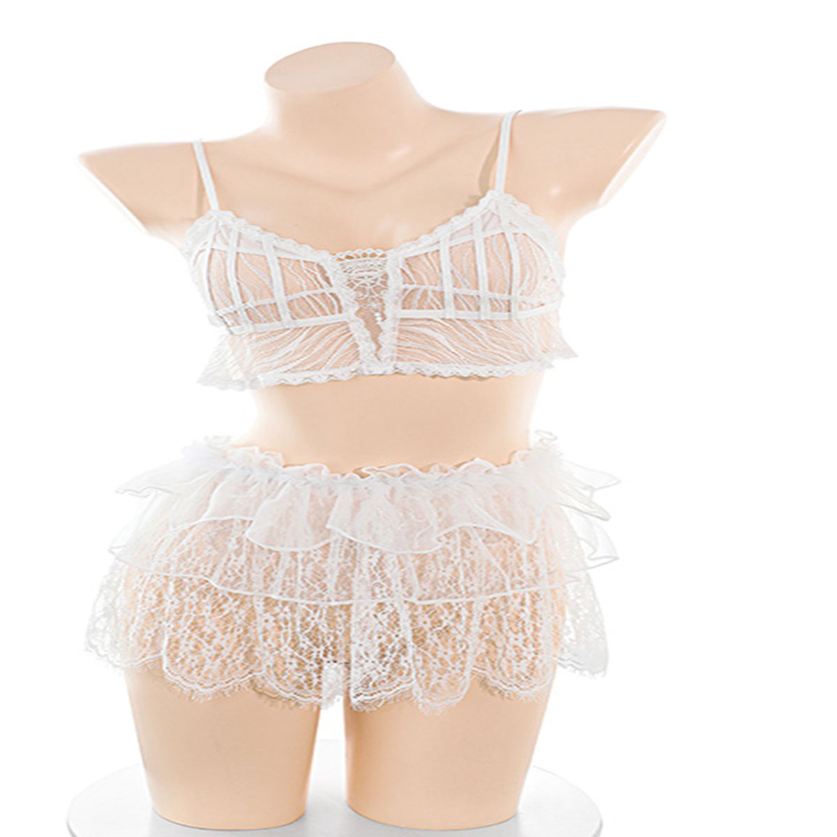 LISM Sweet Sheer Lace Lingerie - Lace Bralette Set 评论和价格