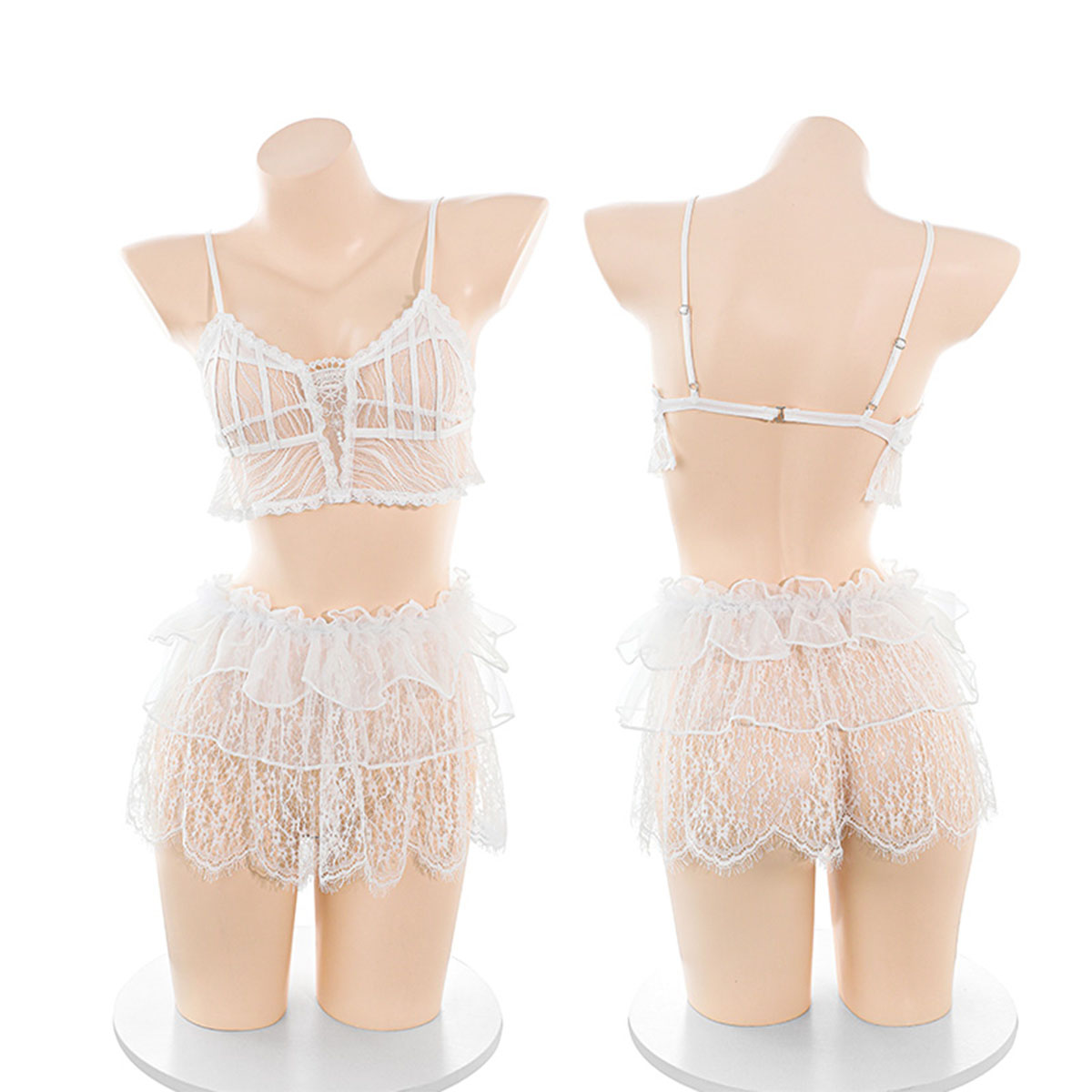 LISM Sweet Sheer Lace Lingerie - Lace Bralette Set 评论和价格