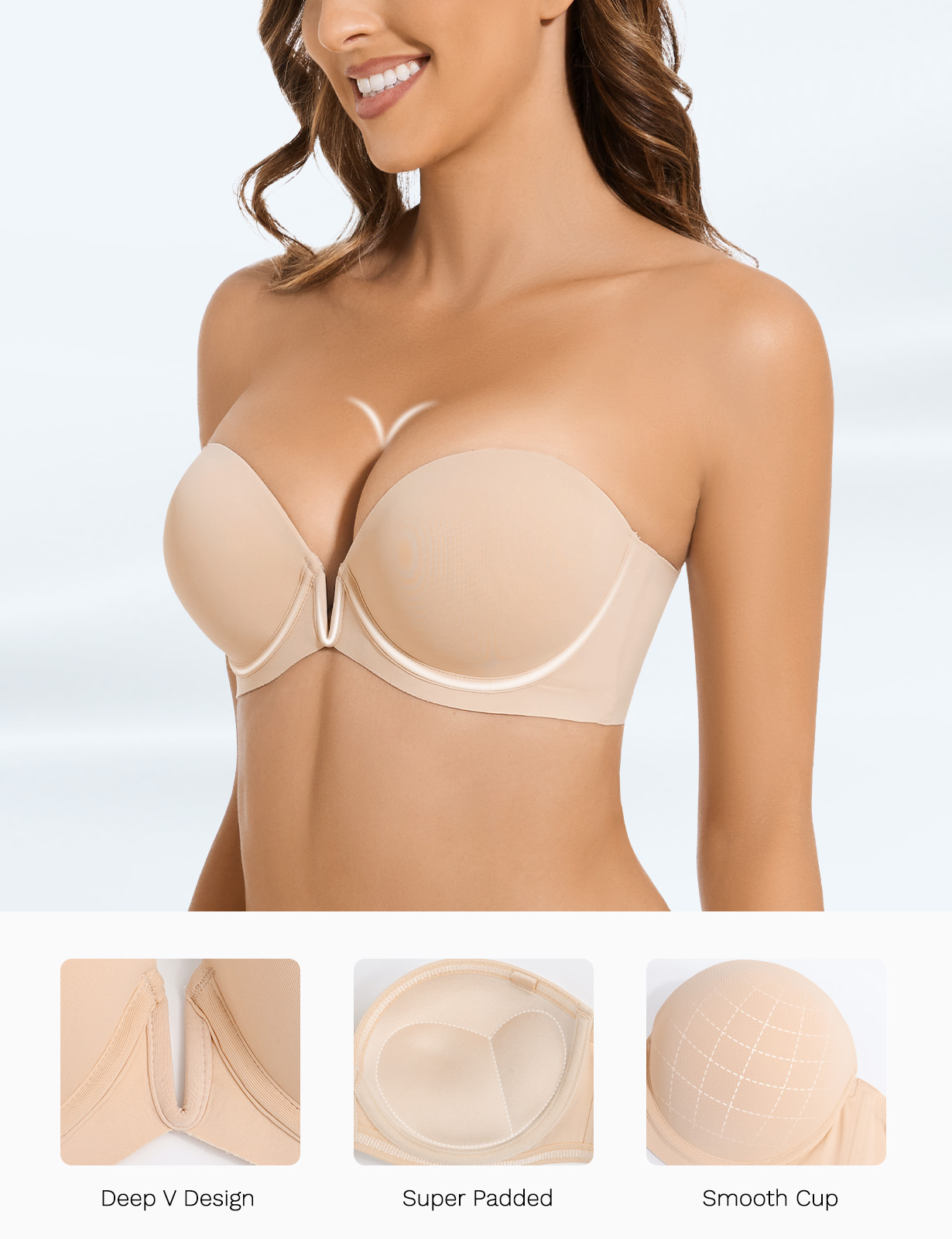 New Bra Push Up Underwire Ultr - Convertible Bra Multiway 评论和价格