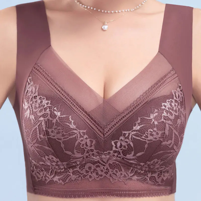 L-6L Women Large Bra Push Up I - Sheer Bra Lace 评论和价格