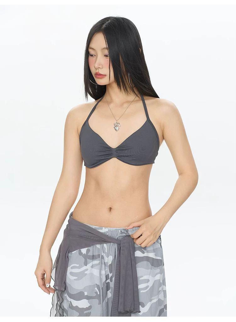 Sexy Bikini Style Seamless Spo - Sports Bra Racerback 评论和价格