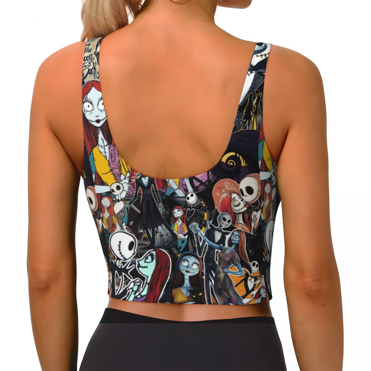 Custom Women Nightmare Before  - Sports Bra Racerback 评论和价格