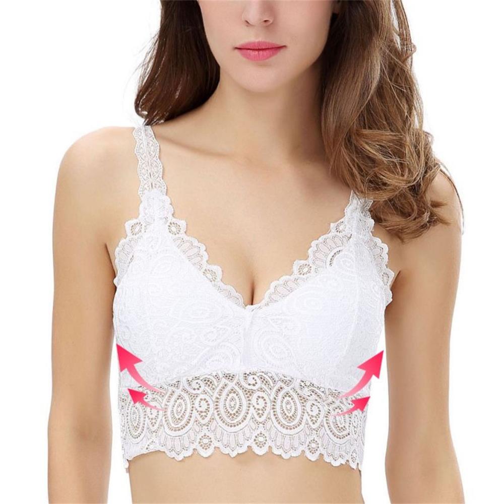 Summer Women Lace Cotton Tank  - T Shirt Bra Seamless 评论和价格