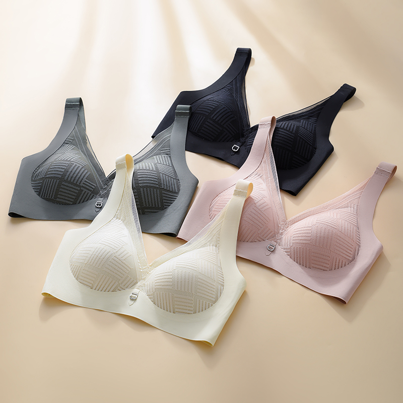Semi Fixed Cup Sexy Lace Squar - Wirefree Bra Comfort 评论和价格